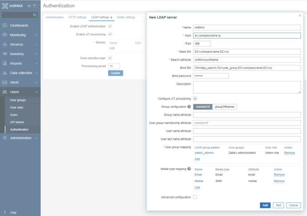 Automatické vytváření uživatelů je žádanou novinkou v Zabbix 6.4