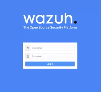 Přihlášení do webového rozhraní Wazuh