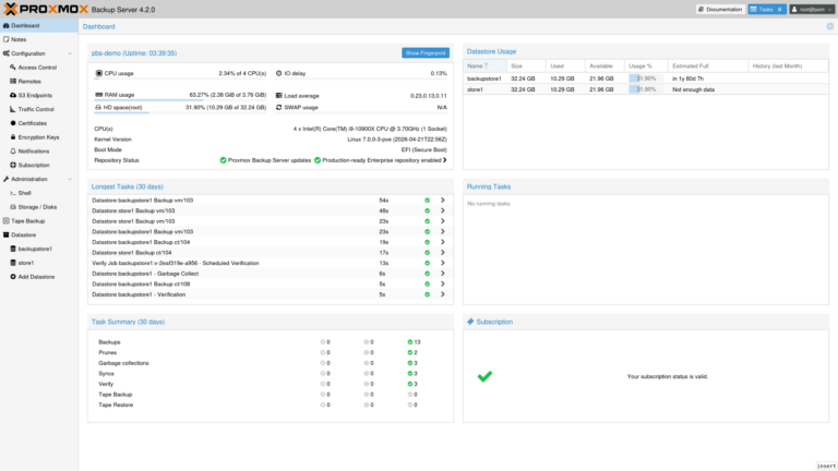 Proxmox Backup Server